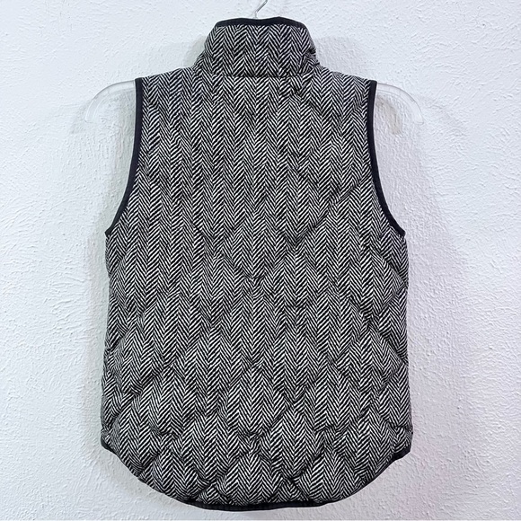 - J Crew gray geometry print down vest - Picture 4 of 6